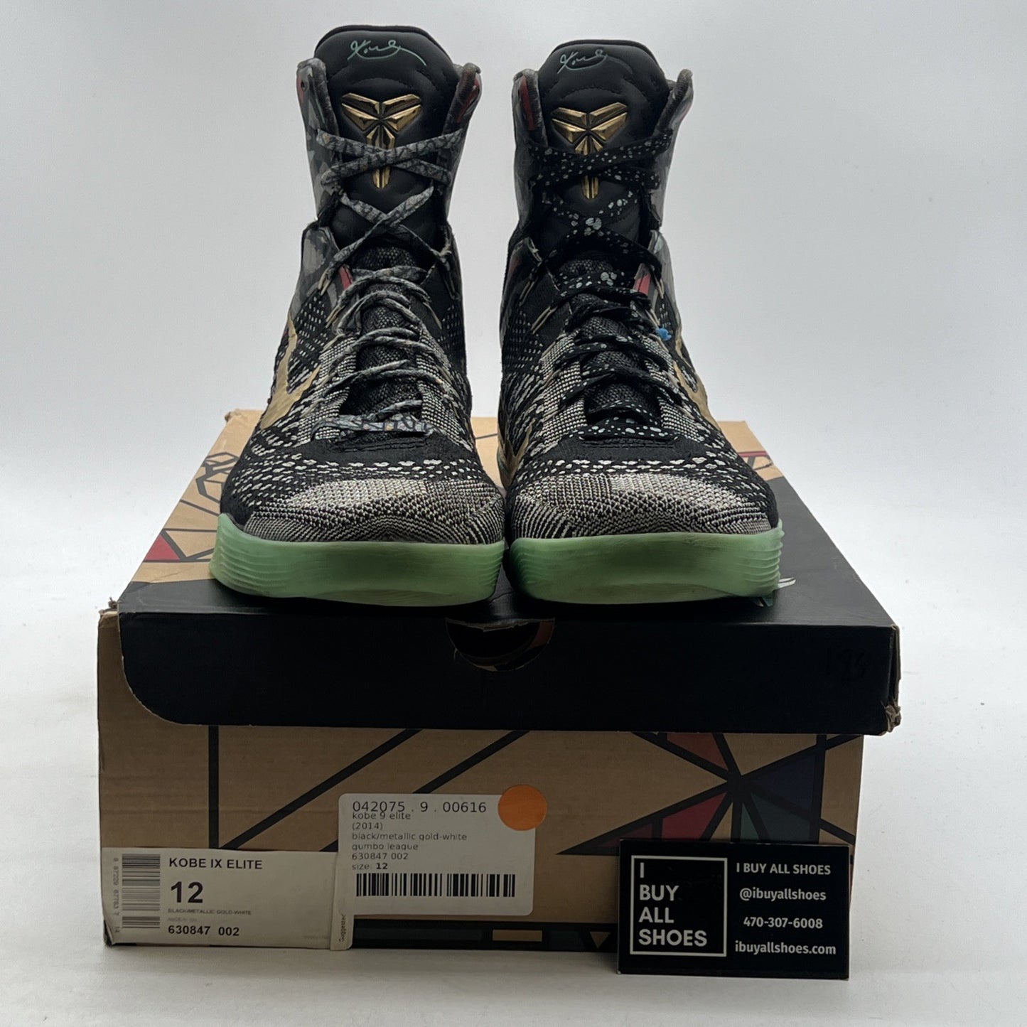 Size 12 - Nike Kobe 9 Elite NOLA Gumbo League - Maestro (630847-002)
