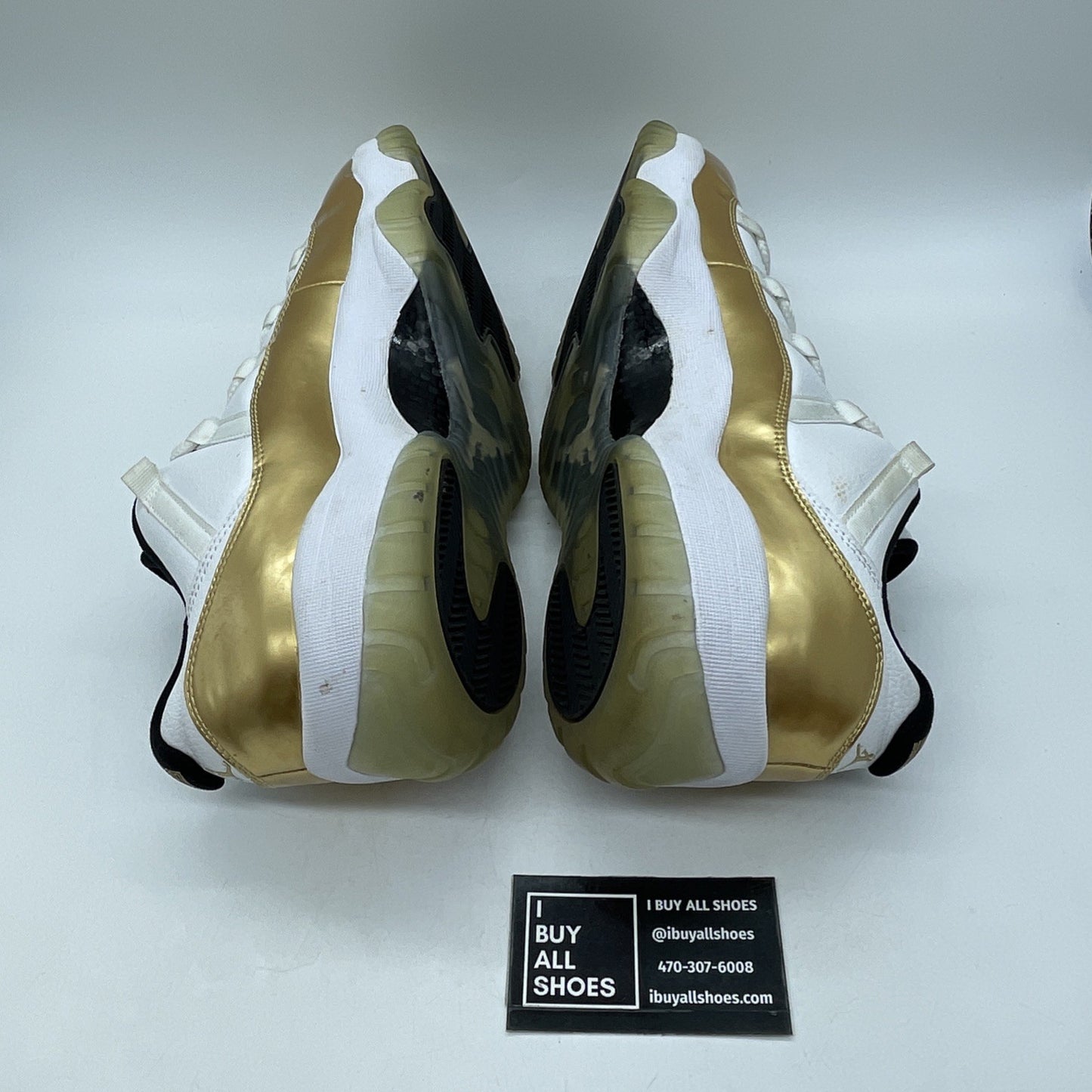 Size 14 - Air Jordan 11 Retro Low Closing Ceremony Gold White (528895-103)