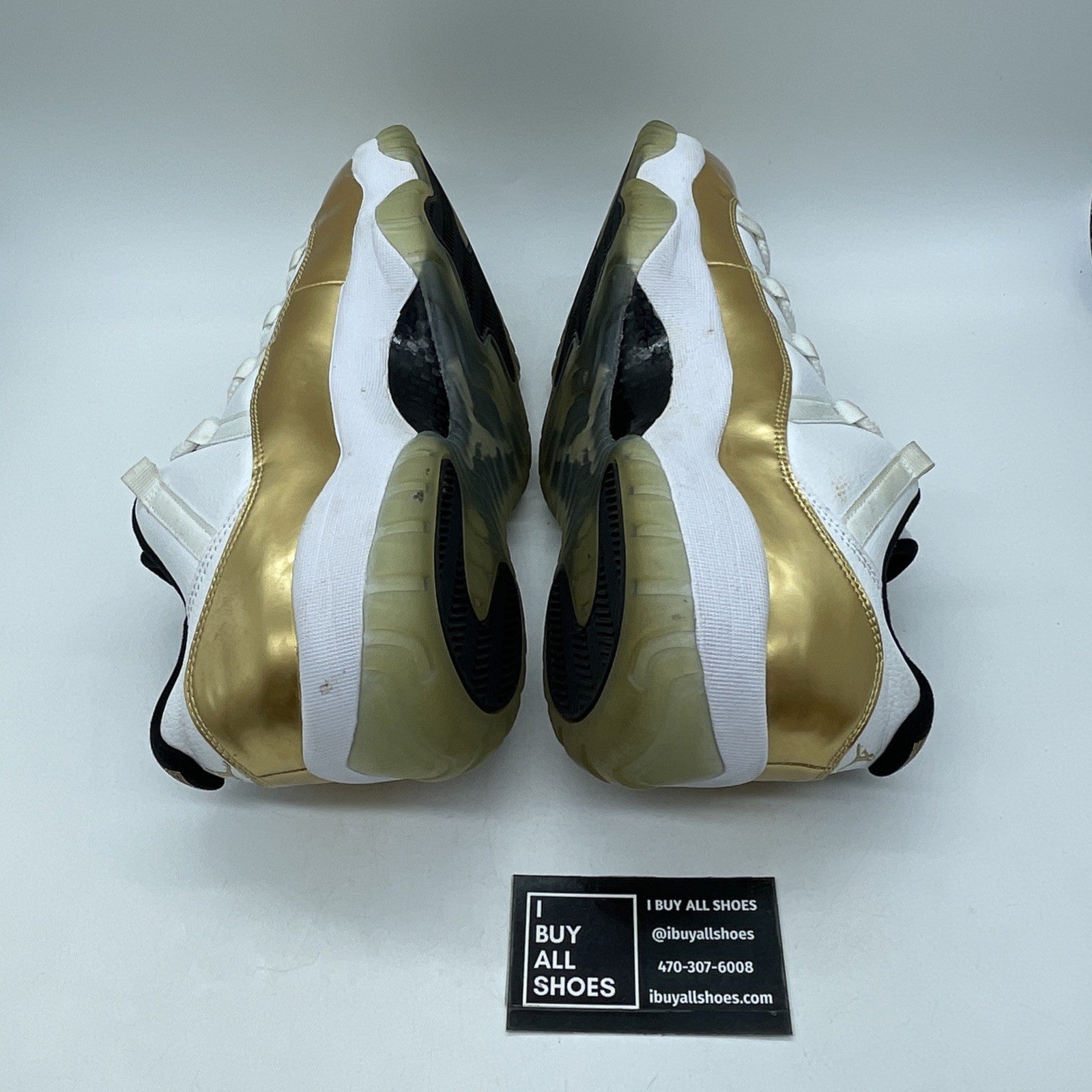 Size 14 - Air Jordan 11 Retro Low Closing Ceremony Gold White (528895-103)
