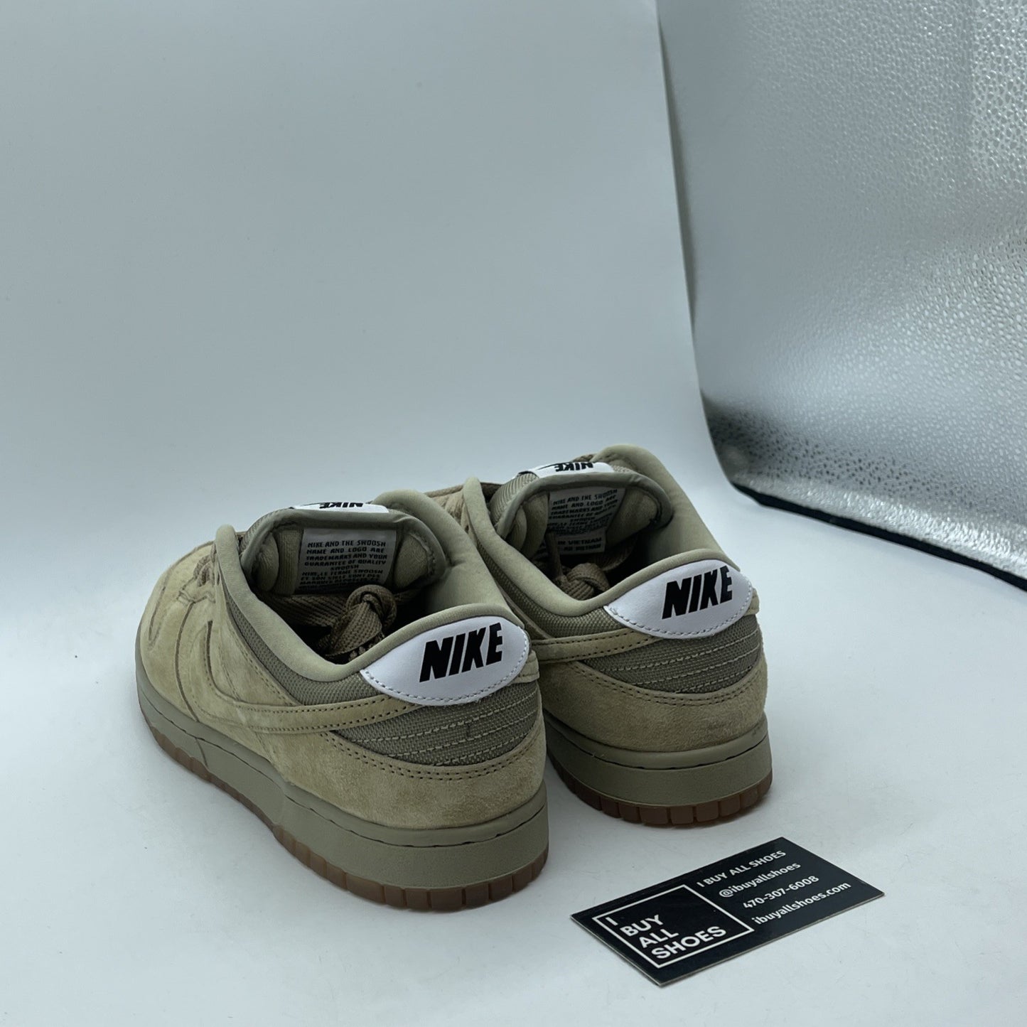 Size 8.5 - Nike Dunk SB Pro B Low Parachute Beige Brown Suede (HJ0367-200)