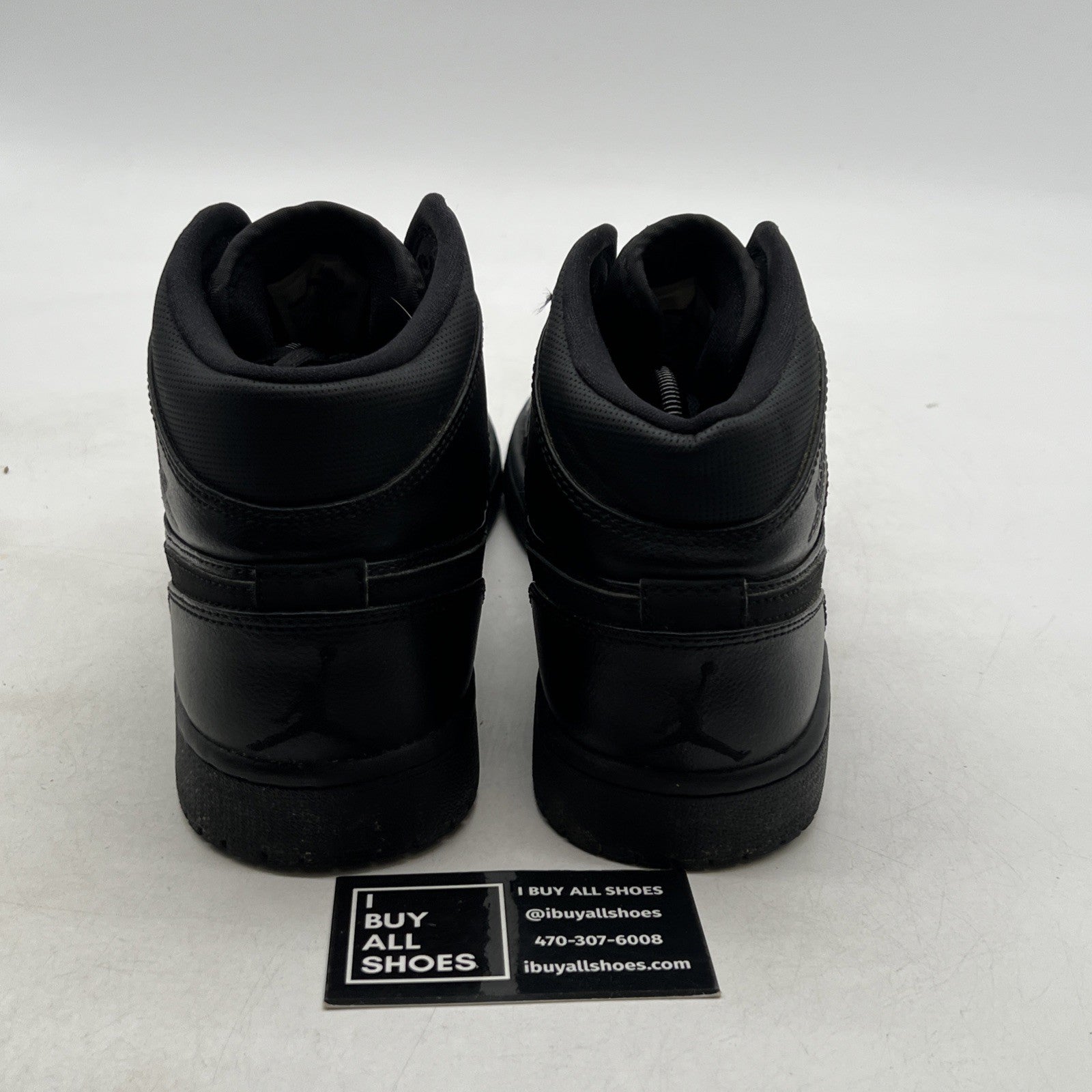 Size 9.5 - Air Jordan 1 Mid Black (554724-030)