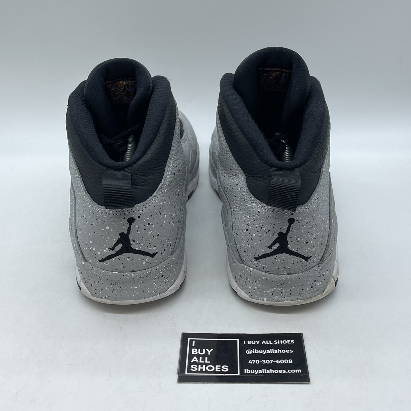 Size 13 - Air Jordan 10 Retro Cement Black Grey Leather (310805-062)