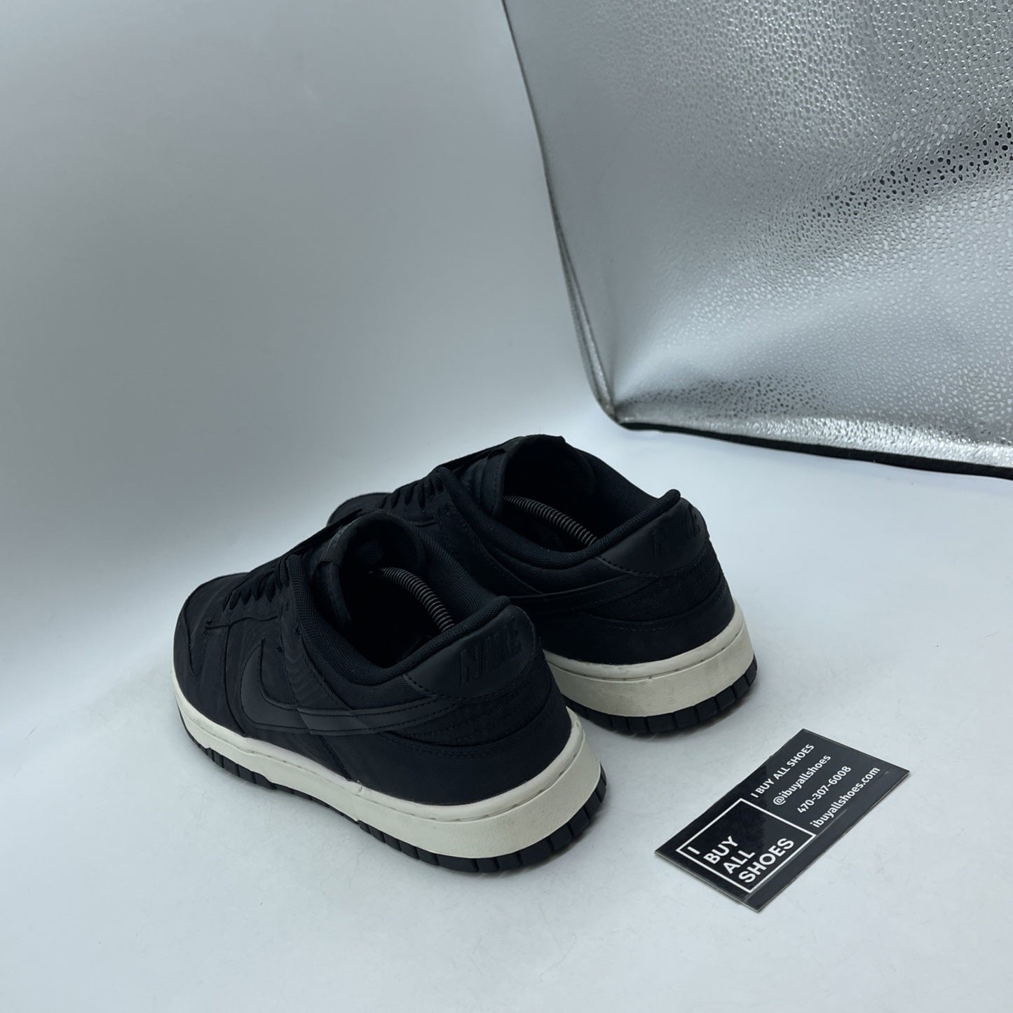 Size 12 - Nike Dunk Low Black Canvas (DV7211-001)