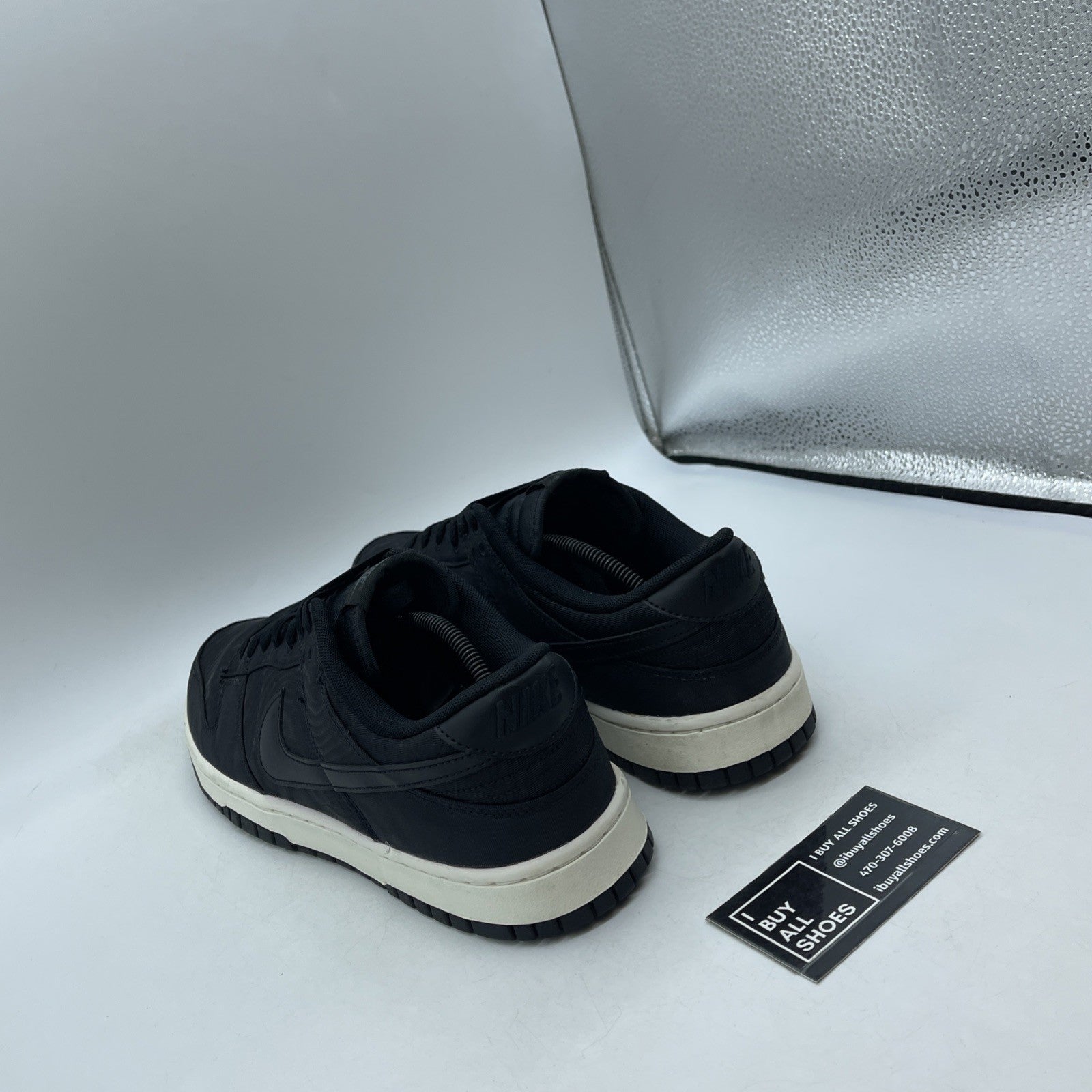 Size 12 - Nike Dunk Low Black Canvas (DV7211-001)