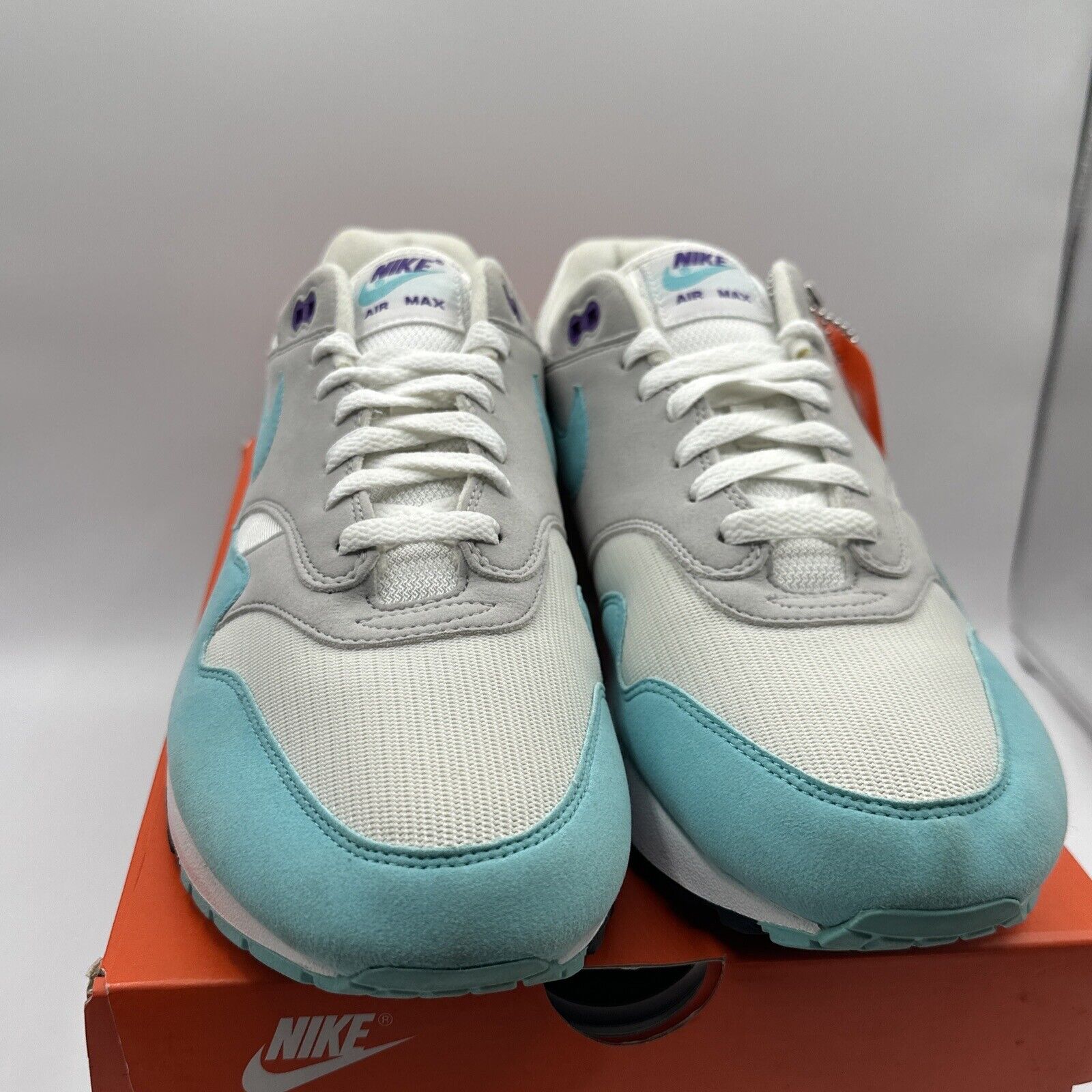 Size 12.5 - Nike Air Max 1 OG Aqua 2017 Anniversary With OG All Suede Light Blue
