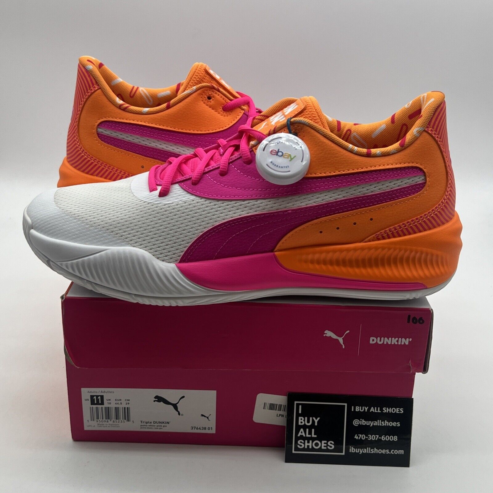 Size 11 - PUMA Dunkin' Donuts x Triple Basketball Iced Coffee Day (376438-01)