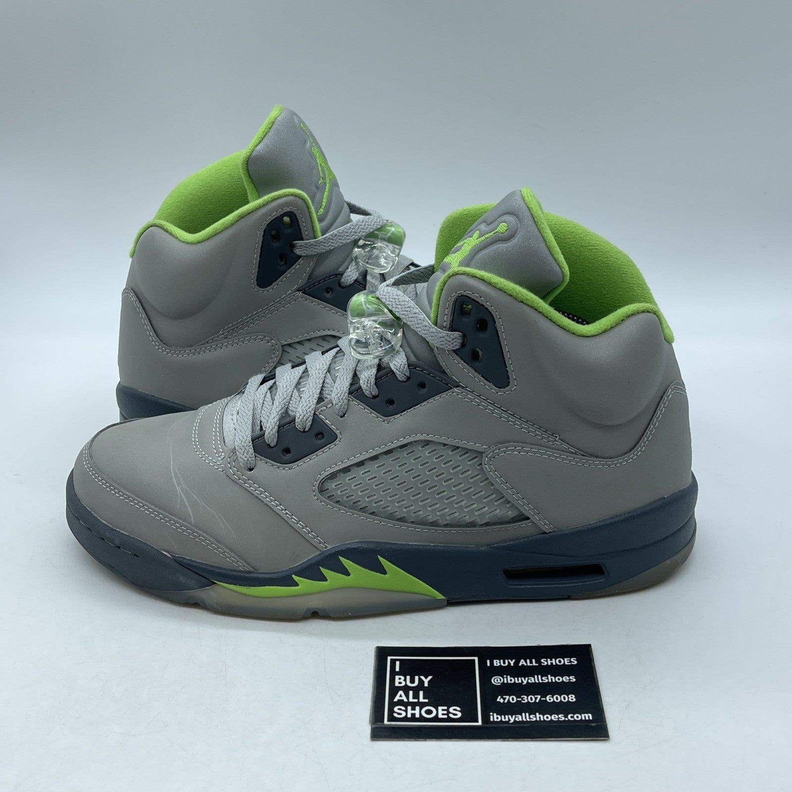 Size 9.5- Air Jordan 5 Retro Green Bean (DM9014-005)