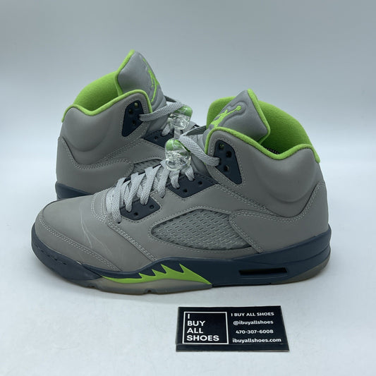 Size 9.5- Air Jordan 5 Retro Green Bean (DM9014-005)