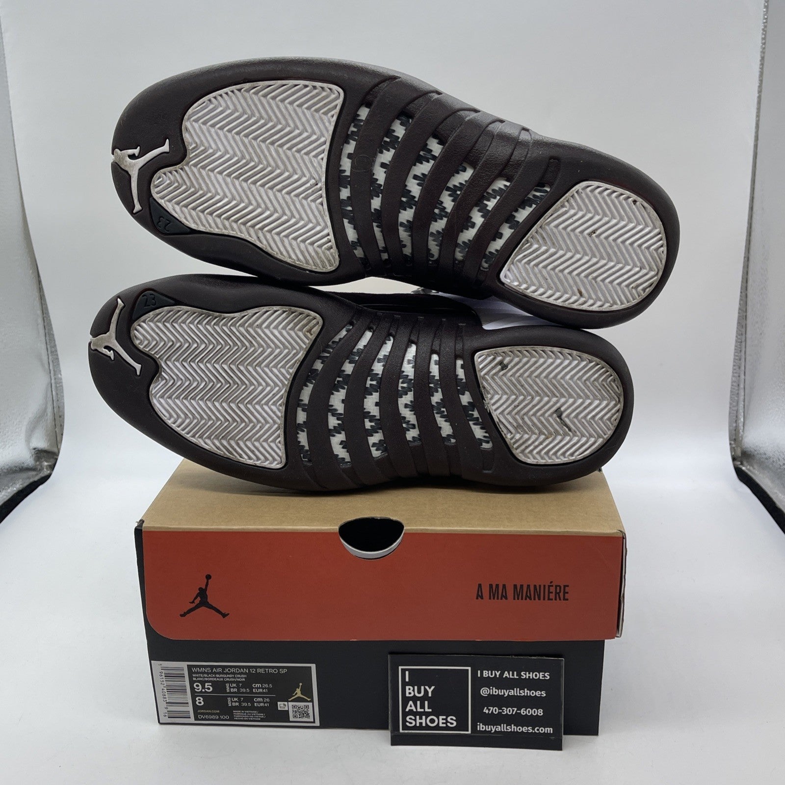 Size 9.5W - Jordan 12 Retro SP x A Ma Maniere Mid White Suede (DV6989-100)