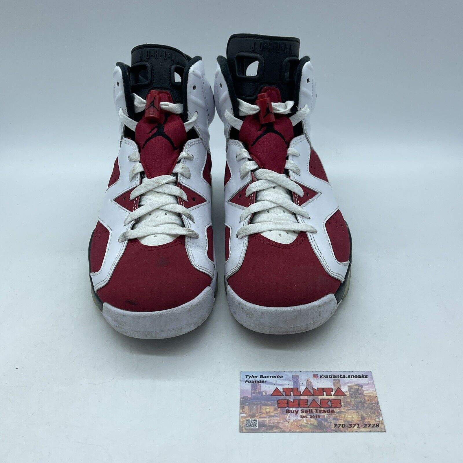 Size 8.5 - Jordan 6 Retro OG Mid Carmine Black White Leather Suede (CT8529-106)