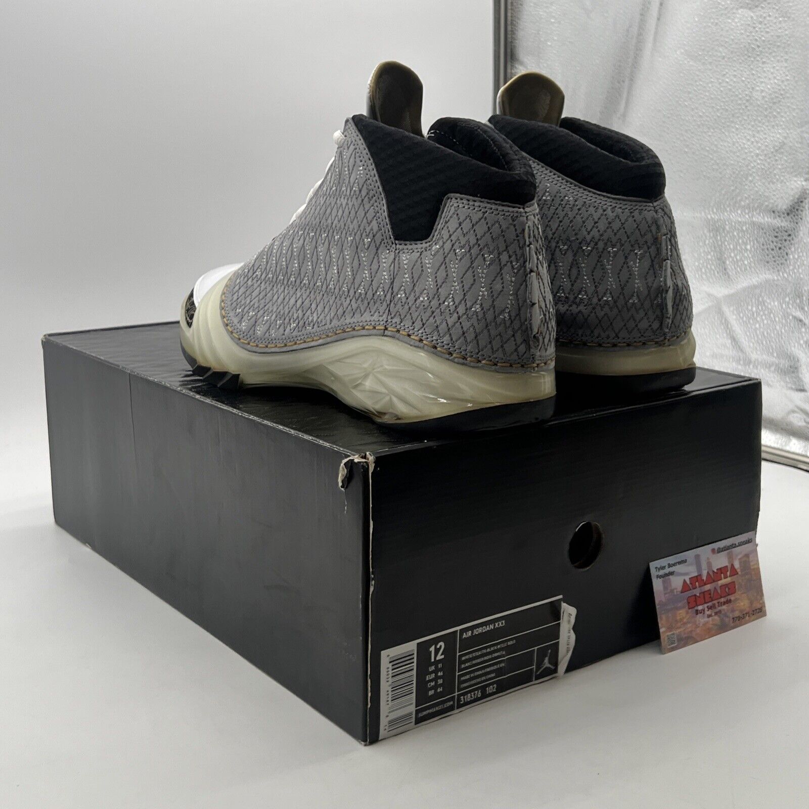 Size 12 - Air Jordan 23 OG White Stealth (318376-102)