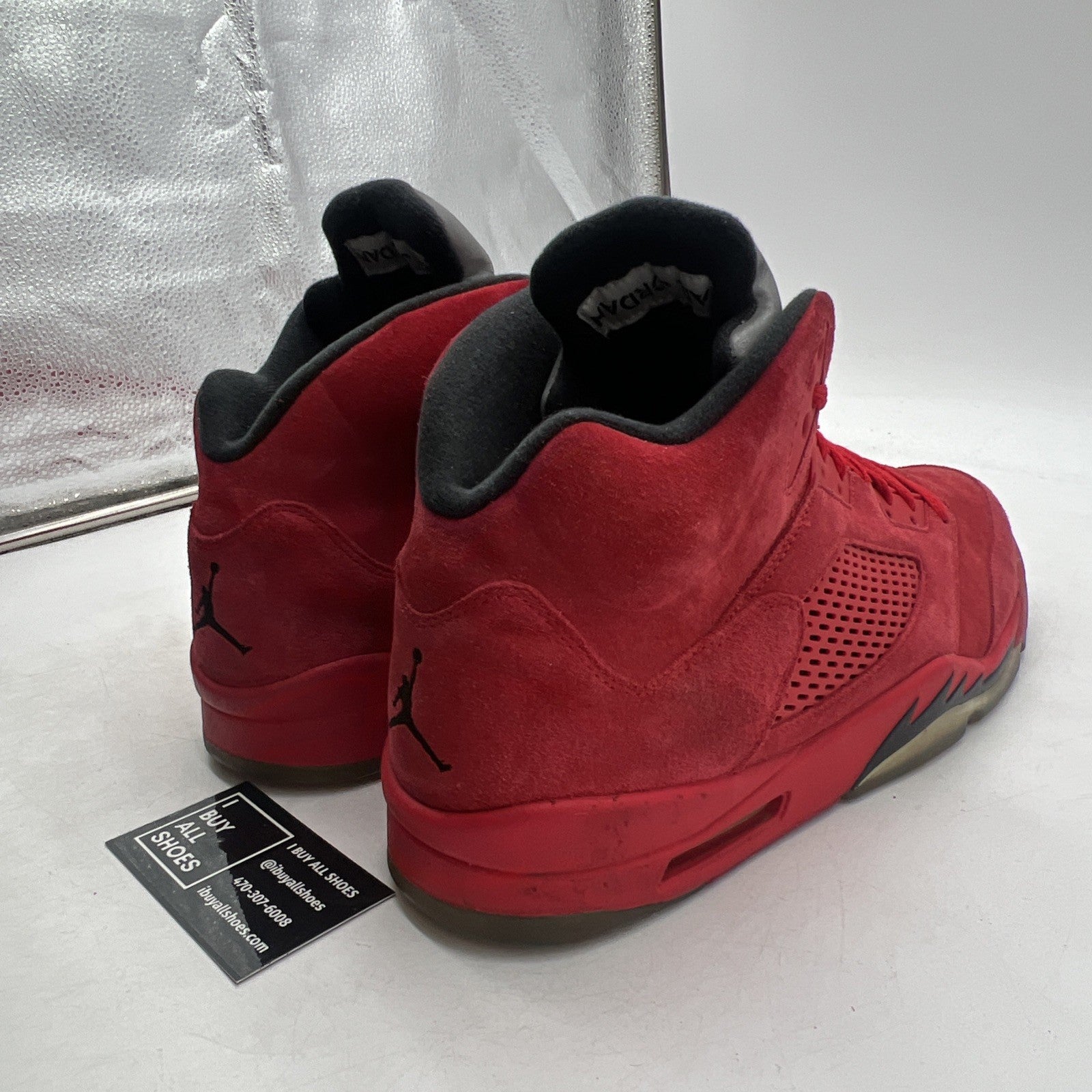 Size 13 - Air Jordan 5 Retro Red Suede (136027-602)