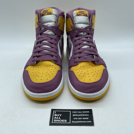 Size 12 - Jordan 1 Retro High OG Brotherhood Yellow Purple (555088-706)