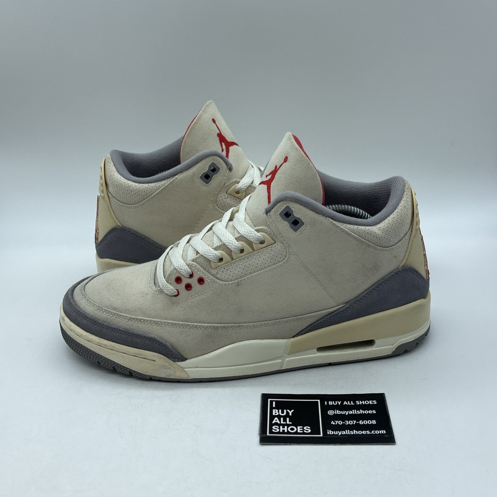 Size 10.5 - Jordan 3 Muslin Tan Grey Suede Suede Leather (DH7139-100)