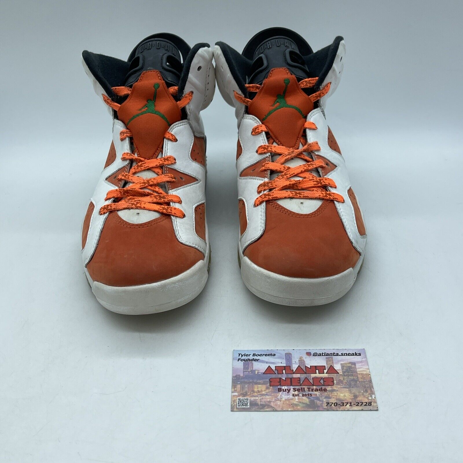 Size 9 - Air Jordan 6 Retro Gatorade Black Orange Suede White (384664-145)