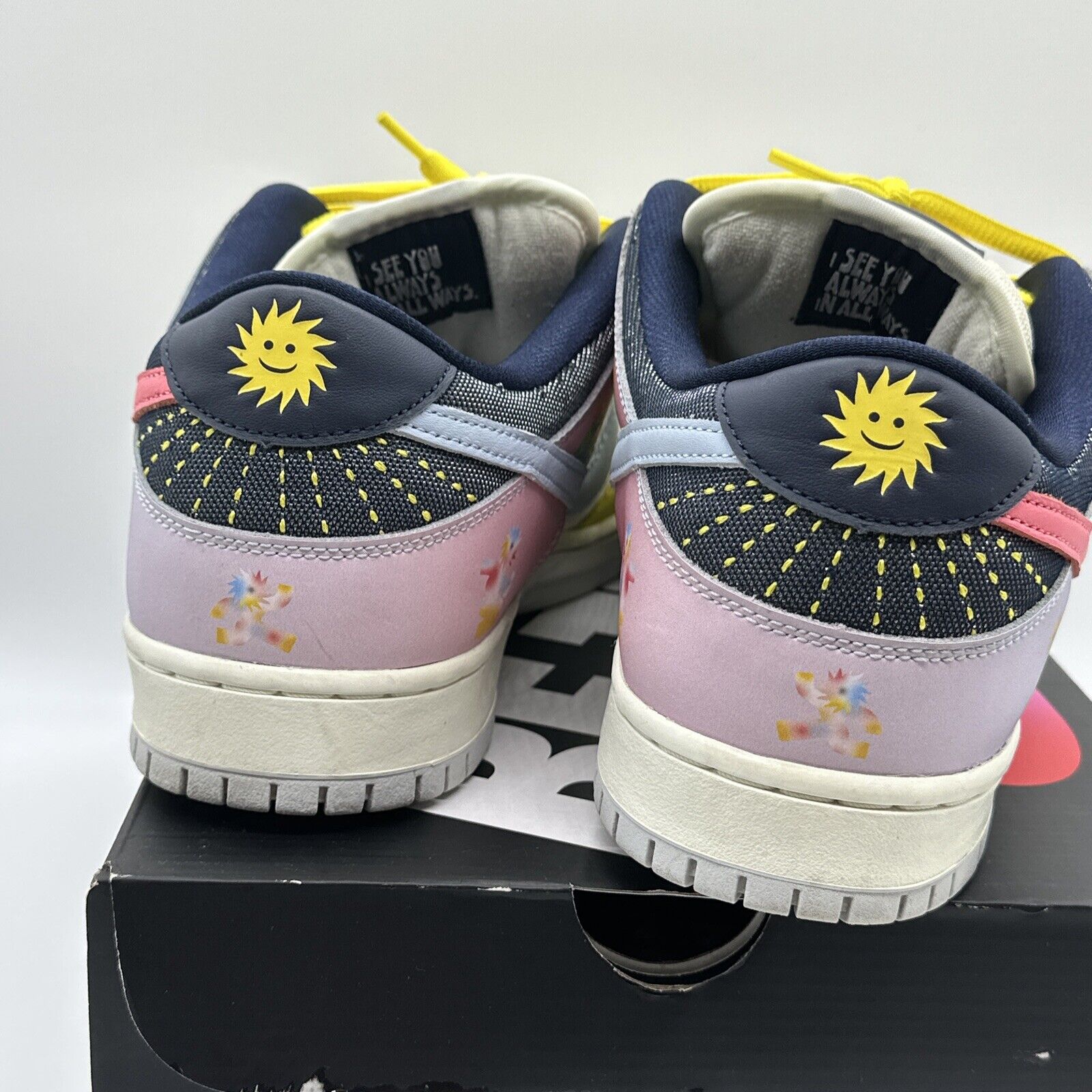 Nike SB Dunk Low Be True Xavier Schipani Yellow Purple DX5933-900 Men’s Size 12