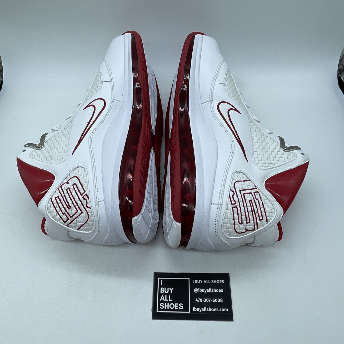 Size 13 - Nike Air Max LeBron 7 NFW White Varsity Red (383578-161)