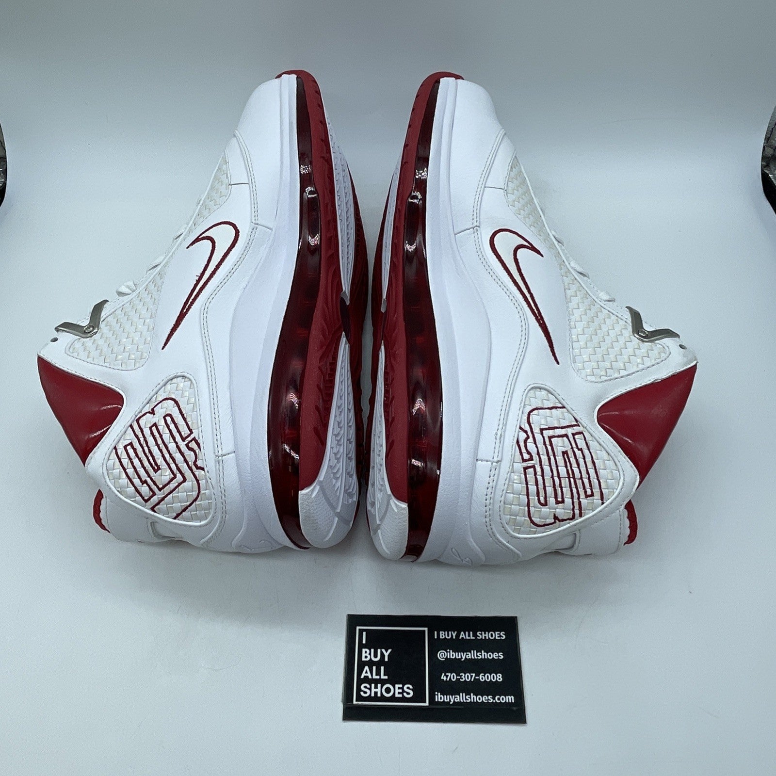 Size 13 - Nike Air Max LeBron 7 NFW White Varsity Red (383578-161)