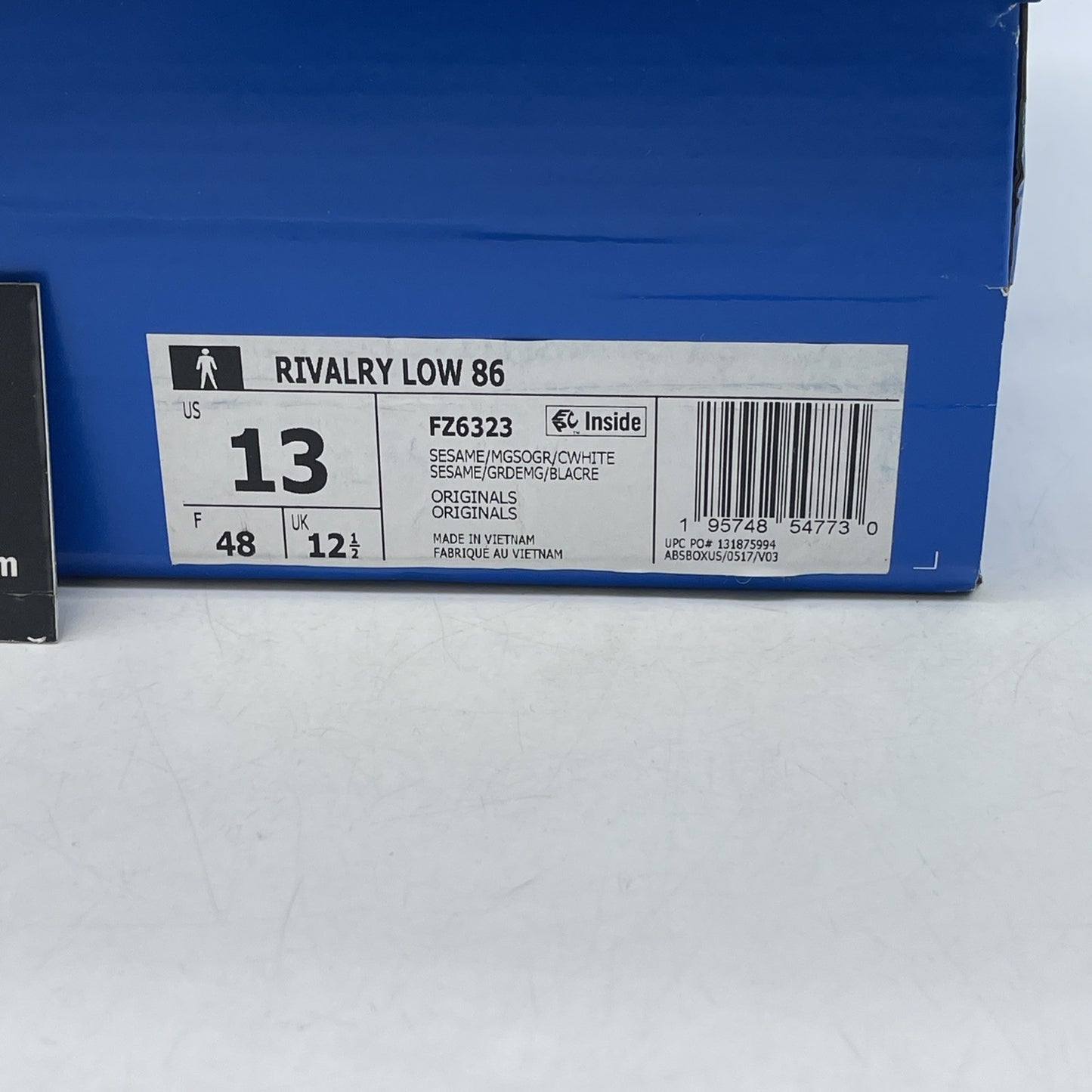 Size 13 - Adidas Rivalry 86 Low Sesame (FZ6323)