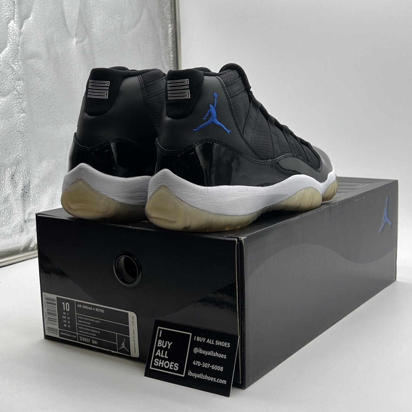 Size 10 - Air Jordan 11 Retro 2009 Space Jam (378037-041)