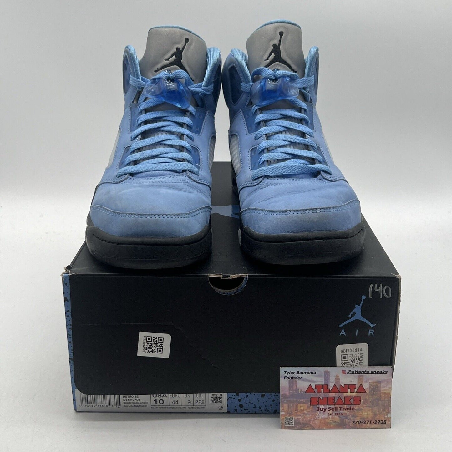 Size 10 - Jordan 5 Retro SE Mid UNC Black Suede (DV1310-401)