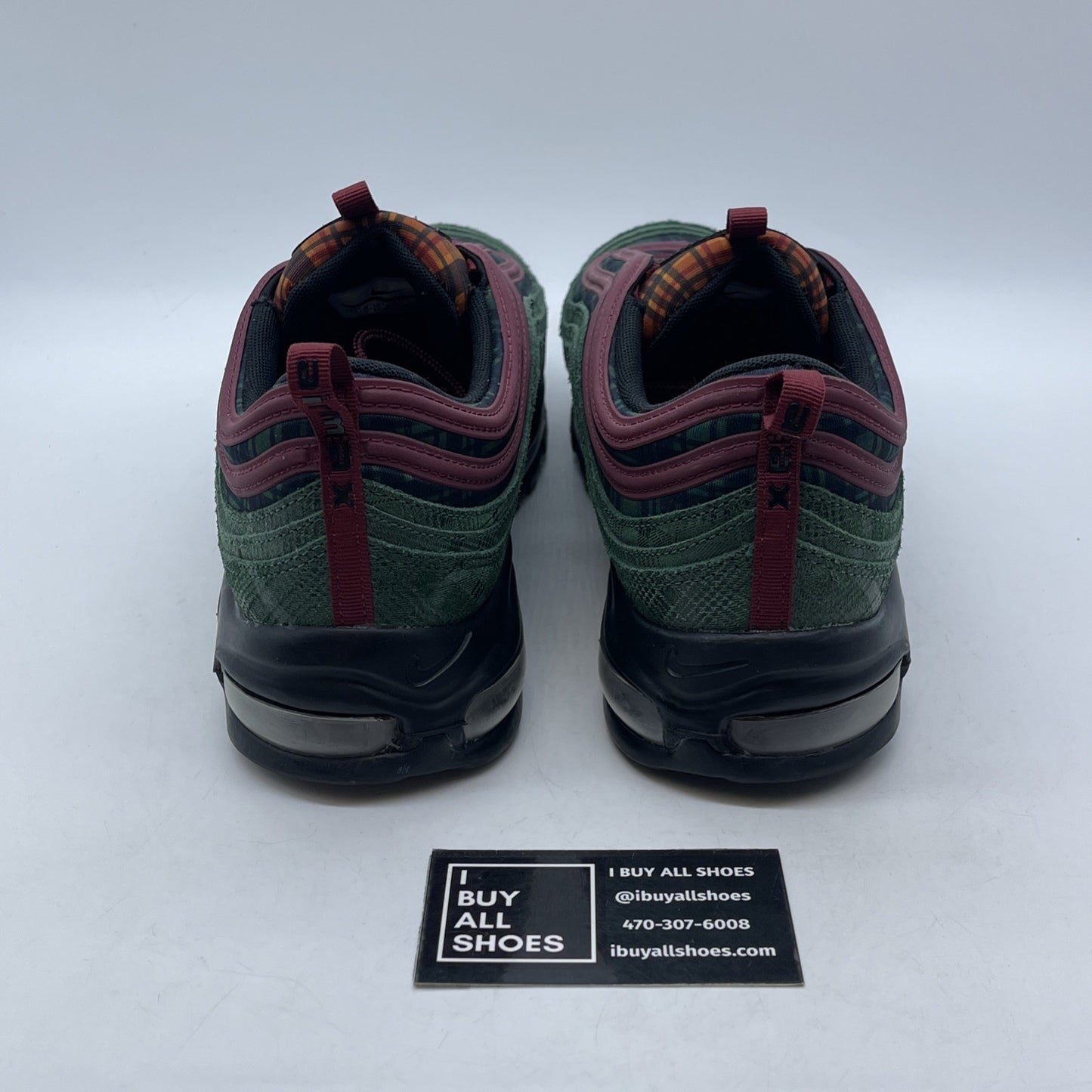 Size 11.5 - Nike Air Max 97 NRG Jacket Pack Green Black Suede (AT6145-600)