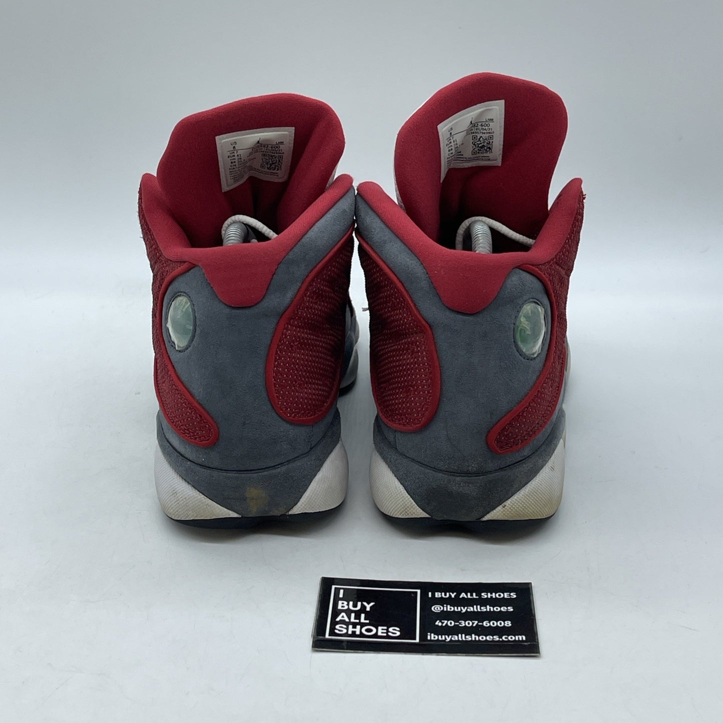 Size 8 - Jordan 13 Gym Red Flint Grey White Suede Leather (DJ5982600)
