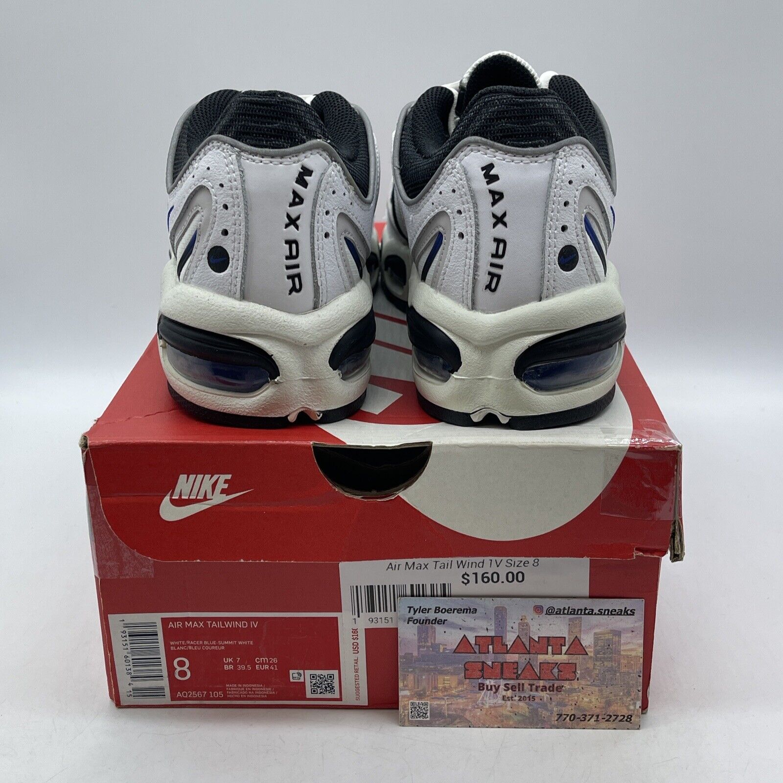 Size 8 - Nike Air Max Tailwind 4 Classic Blue