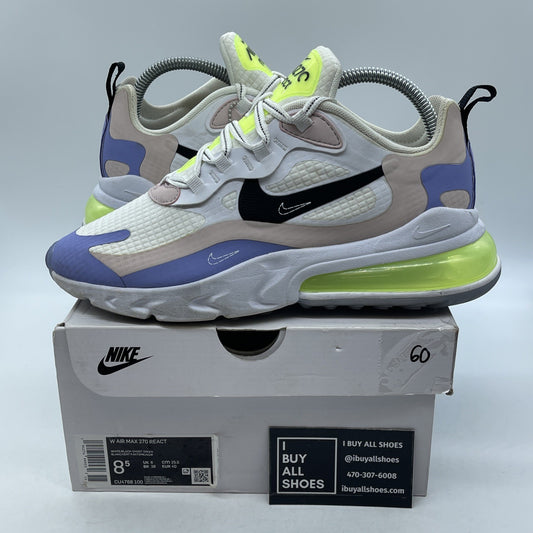 Size 8.5W - Nike Air Max 270 React White Ghost Green Suede Leather (CU4768-100)