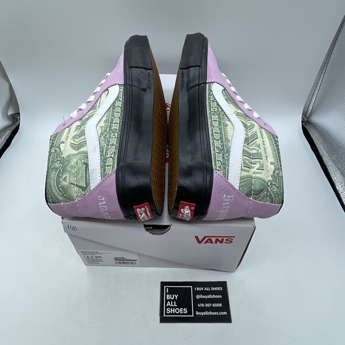 Size 8 - SUP-VANS-23SS-SGM-P Supreme × Vans Doller Skate Grosso Mid Pink