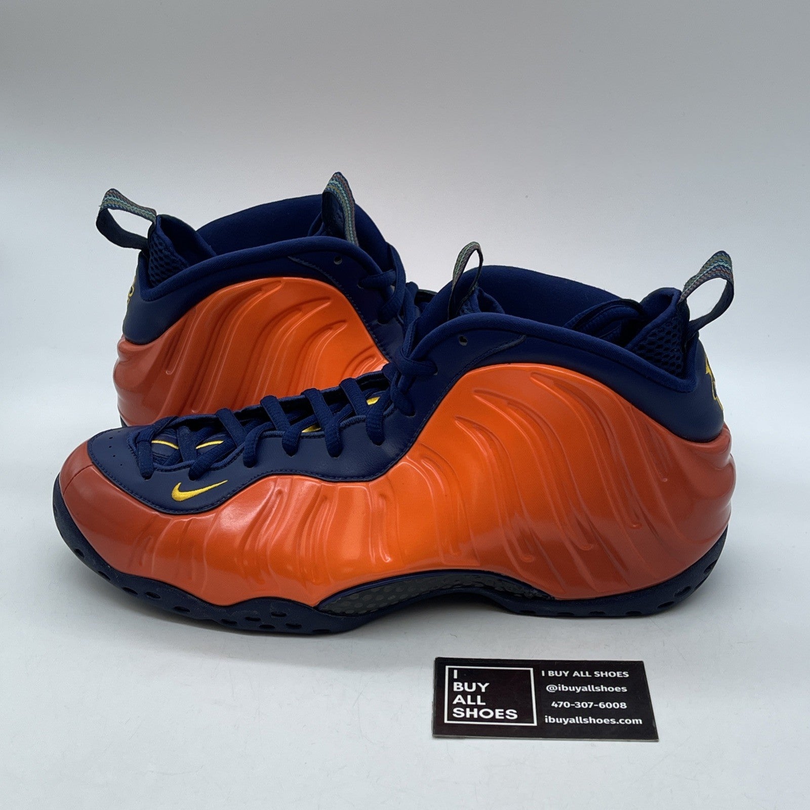 Size 11.5 - Nike Air Foamposite One Rugged Orange Blue Leather (CJ0303-400)