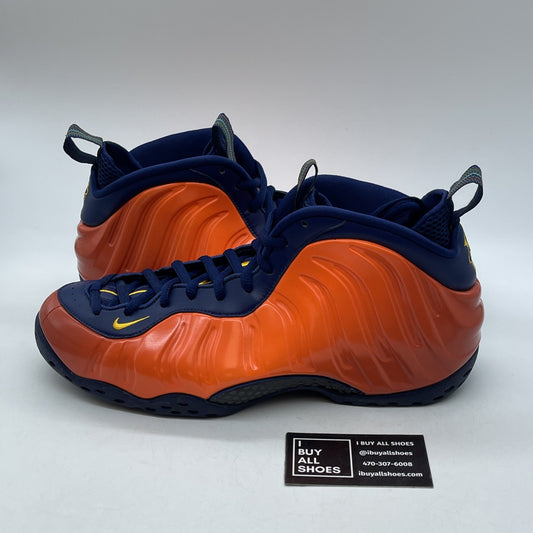 Size 11.5 - Nike Air Foamposite One Rugged Orange Blue Leather (CJ0303-400)