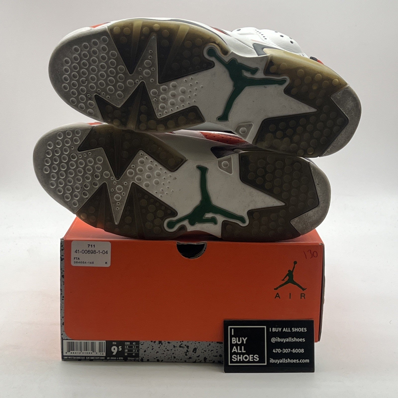 Size 9.5 - Air Jordan 6 Retro Gatorade (384664-145)