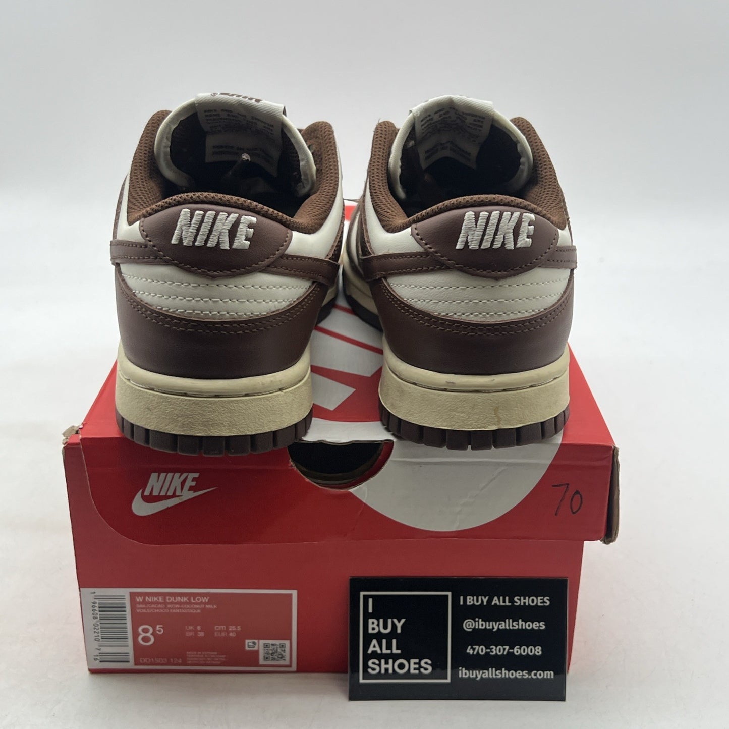 Size 8.5 - Nike Dunk Low Cacao Wow W (DD1503-124)