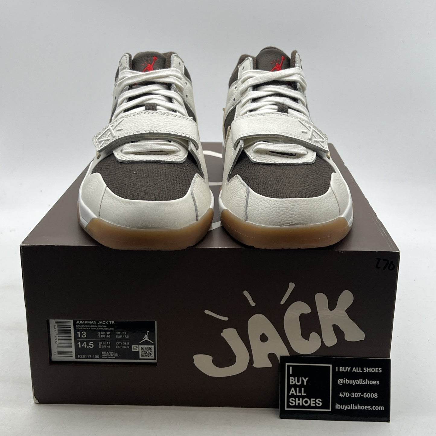 Size 13 - Travis Scott x Jordan Jumpman Jack TR Sail (FZ8117-100)