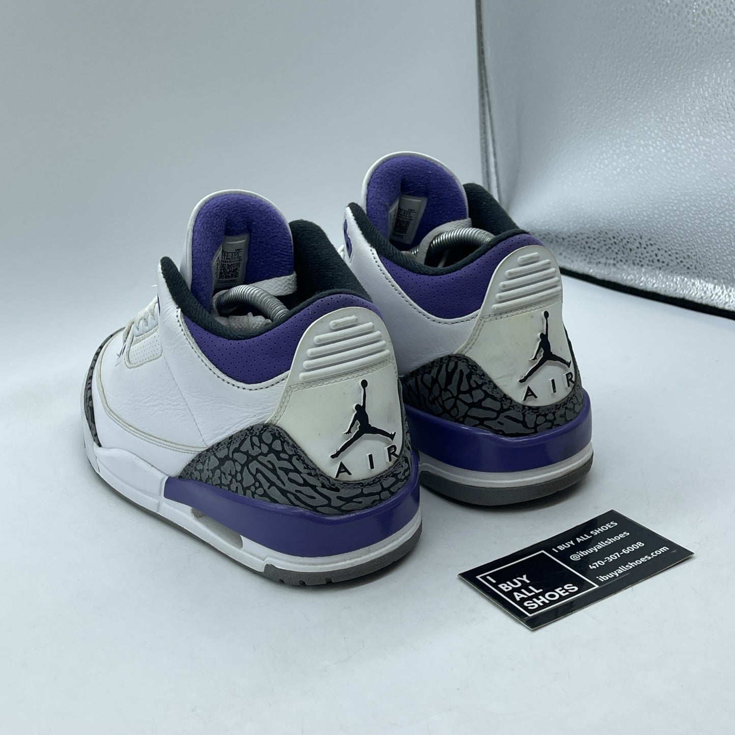 Size 8.5 - Jordan 3 Retro Mid Dark Iris Leather Grey Suede (CT8532-105)