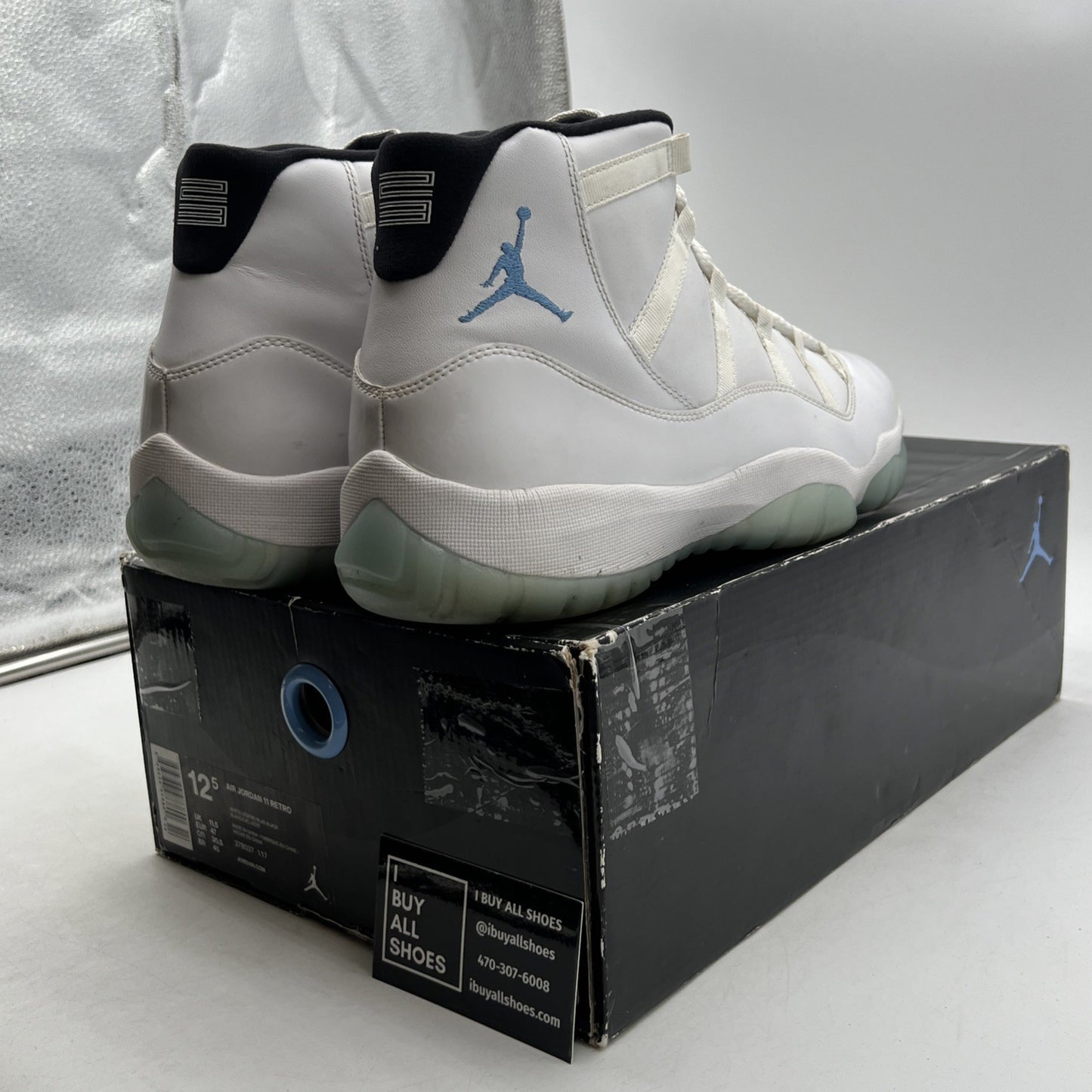 Size 12.5 - Air Jordan 11 Retro High Legend Blue (378037-117)