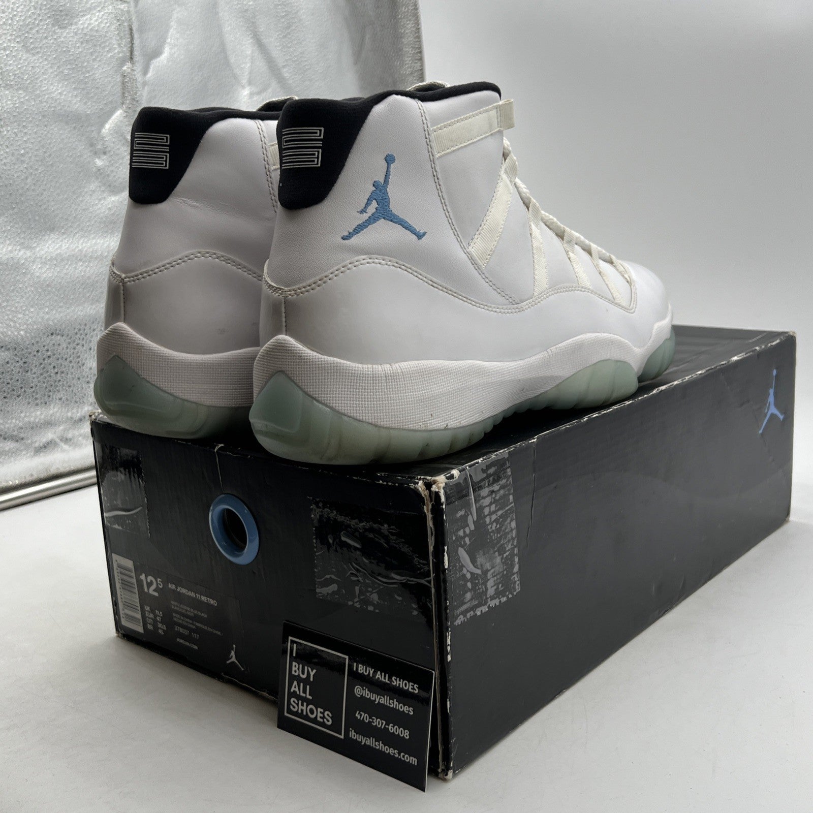 Size 12.5 - Air Jordan 11 Retro High Legend Blue (378037-117)