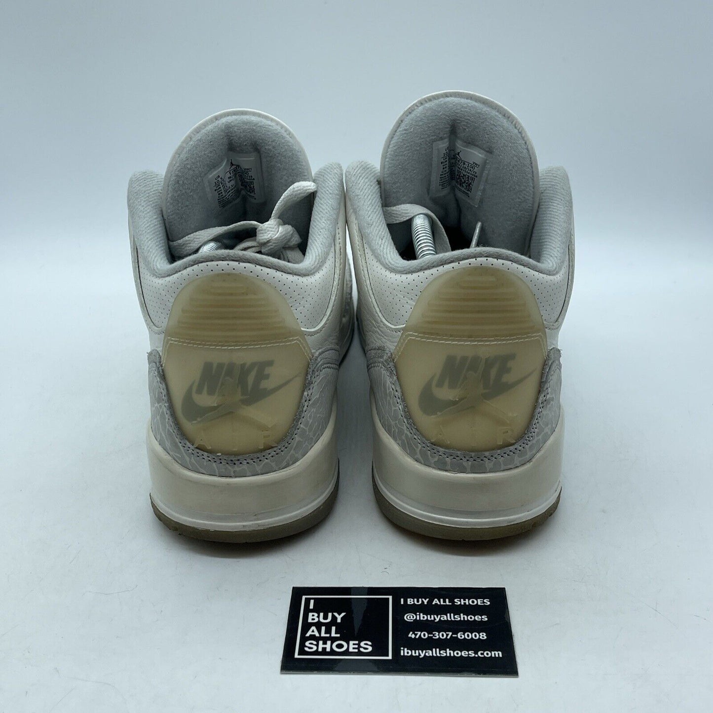 Size 10.5 - Air Jordan 3 Retro Craft Ivory/Grey White Leather (FJ9579-100)