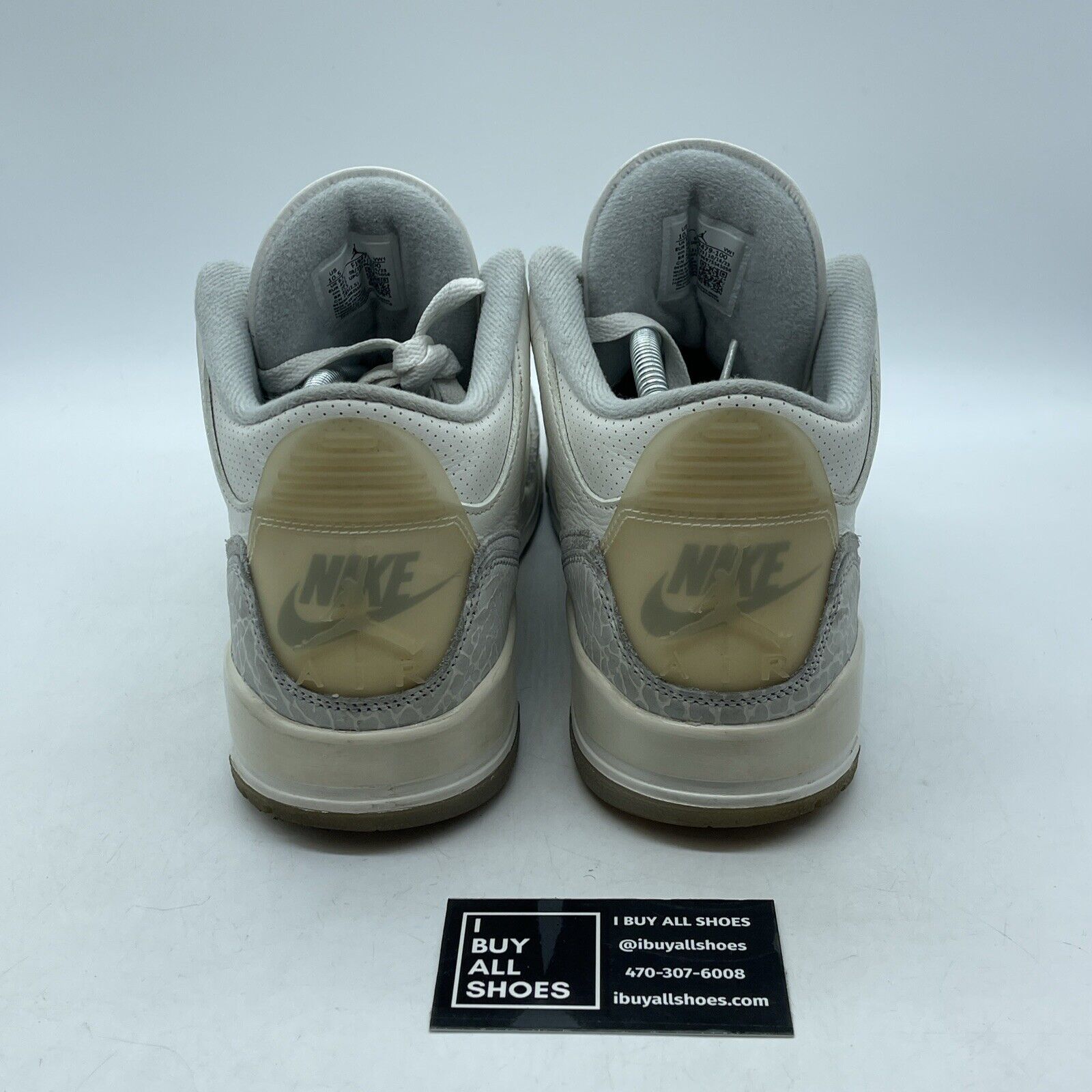 Size 10.5 - Air Jordan 3 Retro Craft Ivory/Grey White Leather (FJ9579-100)