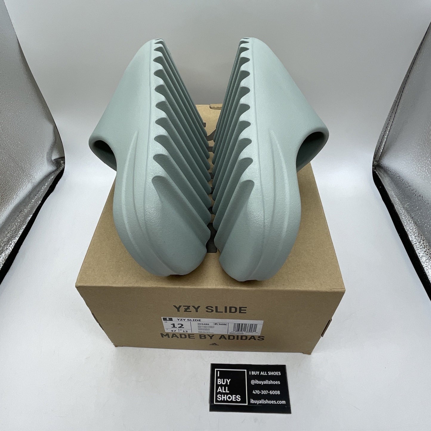 Size 12 - Adidas Yeezy Slide Salt Rubber (ID5480)
