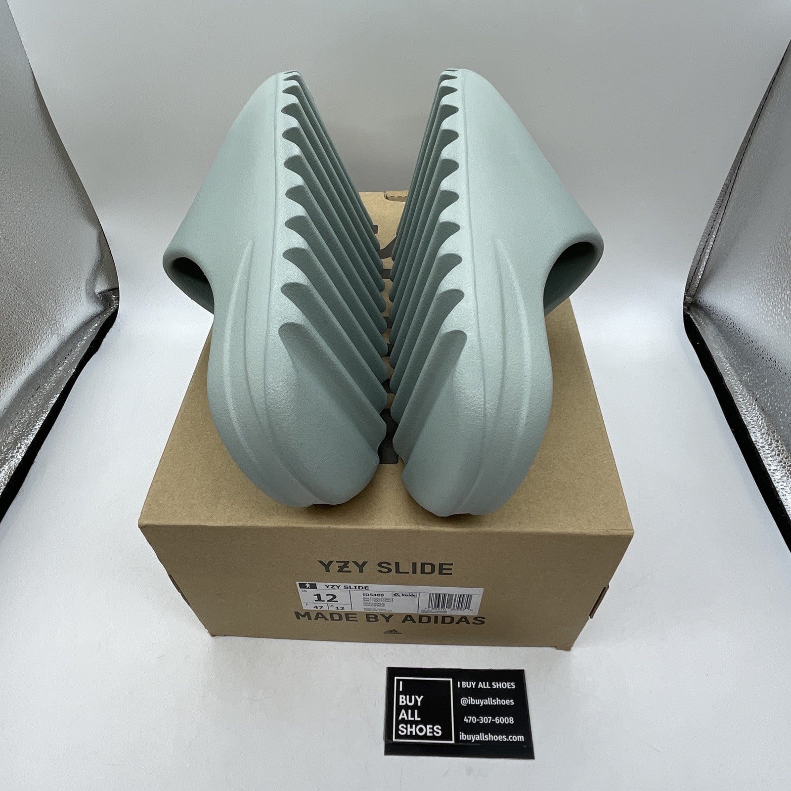 Size 12 - Adidas Yeezy Slide Salt Rubber (ID5480)