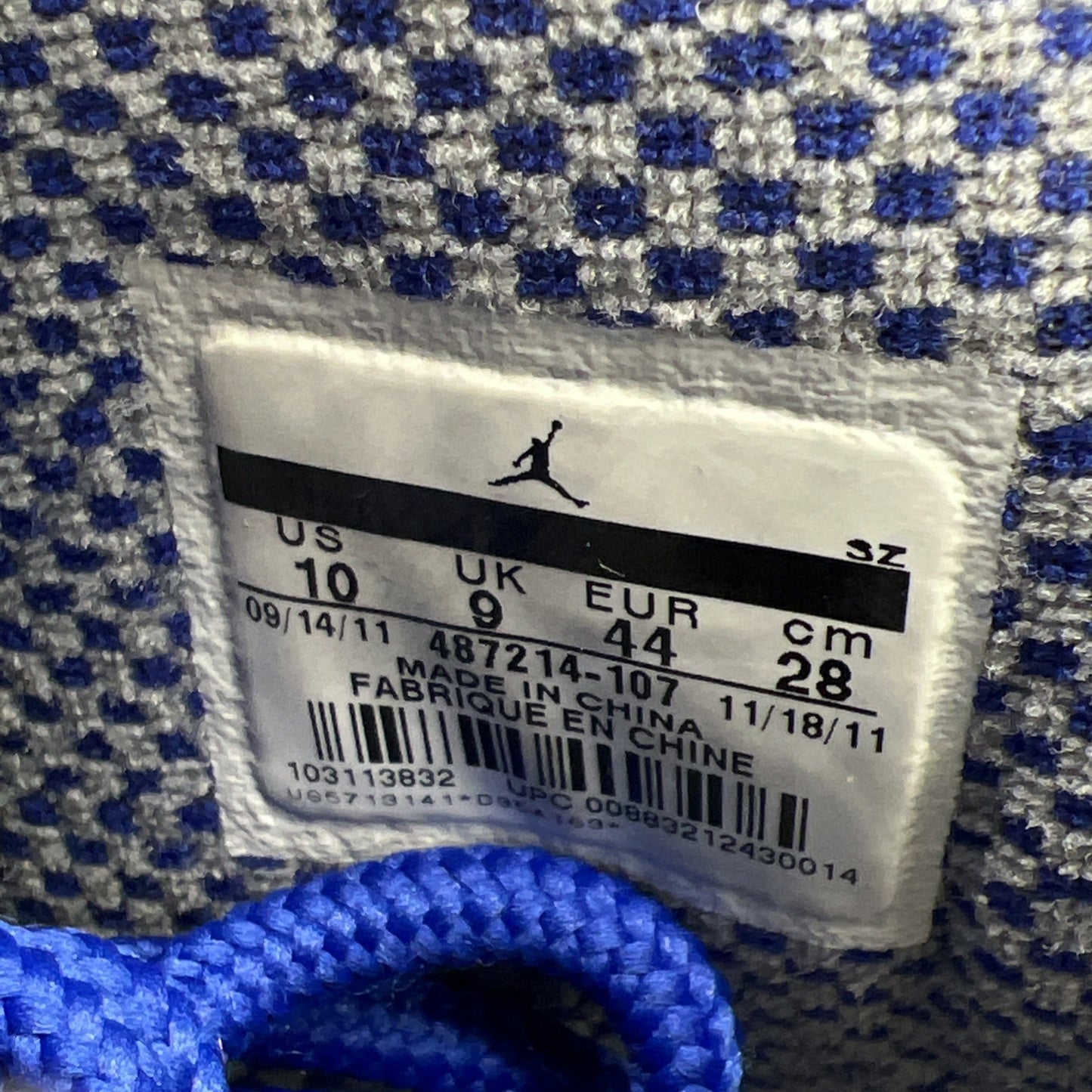 Size 10 - Air Jordan 10 Retro TXT Old Royal (487214-107)