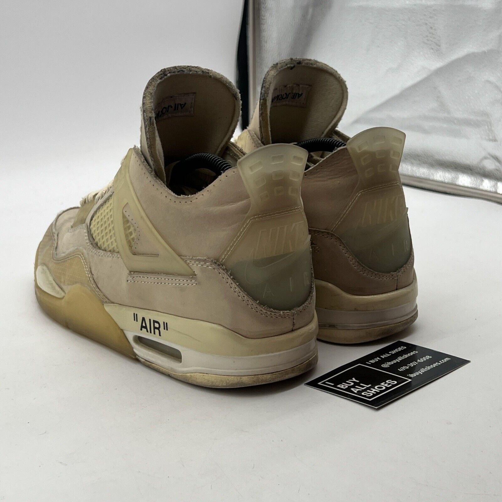 Size 10 - Air Jordan 4 SP x Off-White Mid Sail W (CV9388-100)