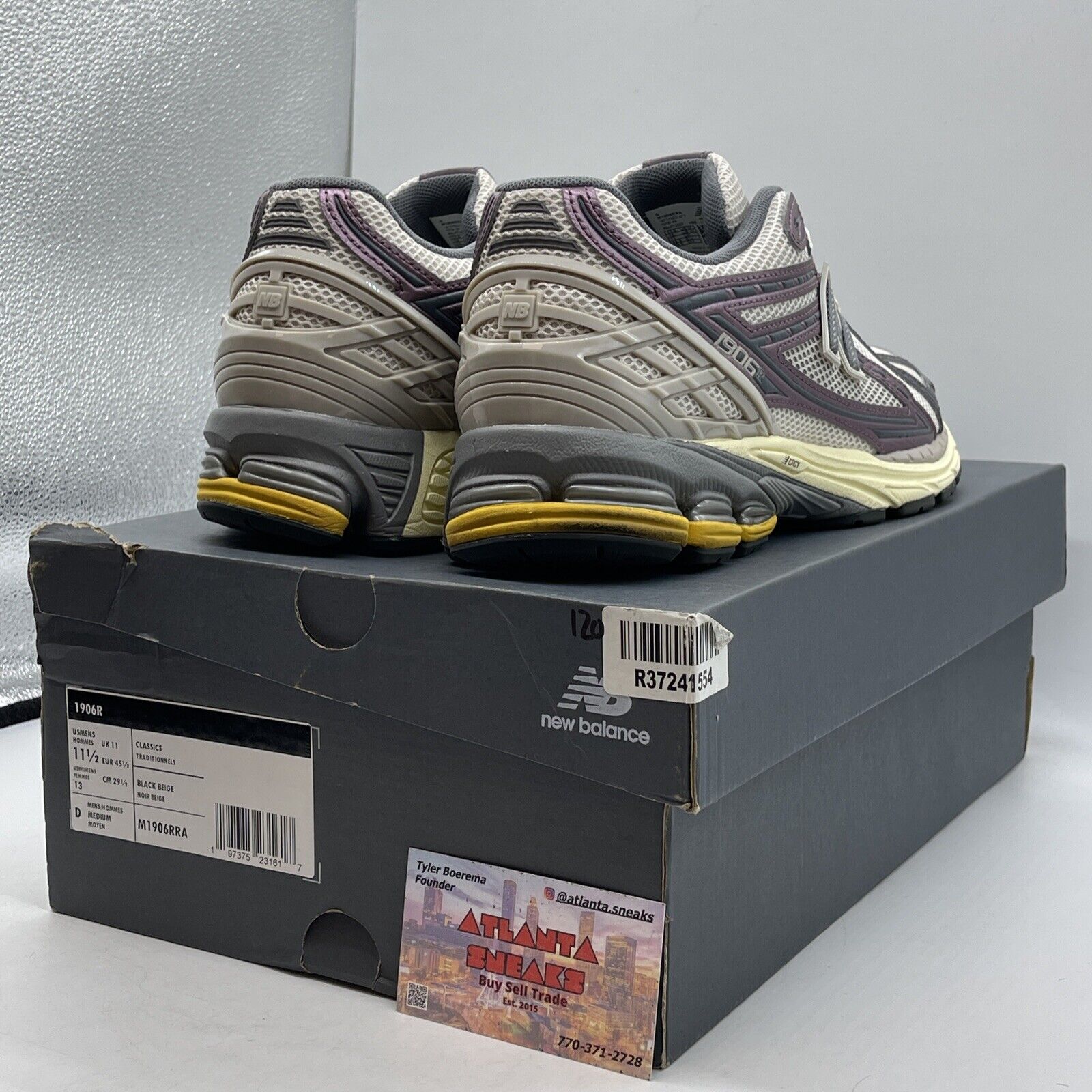 Size 11.5 - New Balance 1906R Licorice Purple Grey White Suede (M1906RRA)