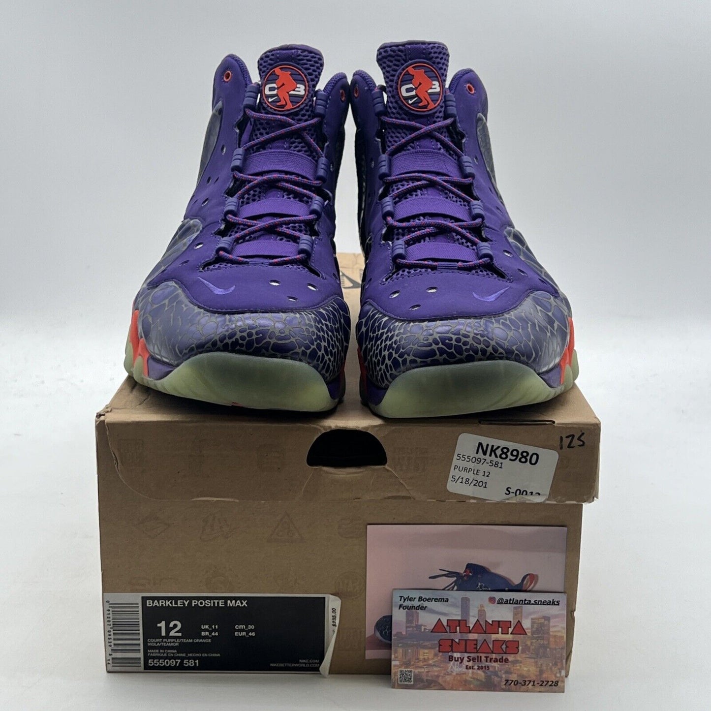 Size 12 - Nike Barkley Posite Max Phoenix Suns (555097-581)