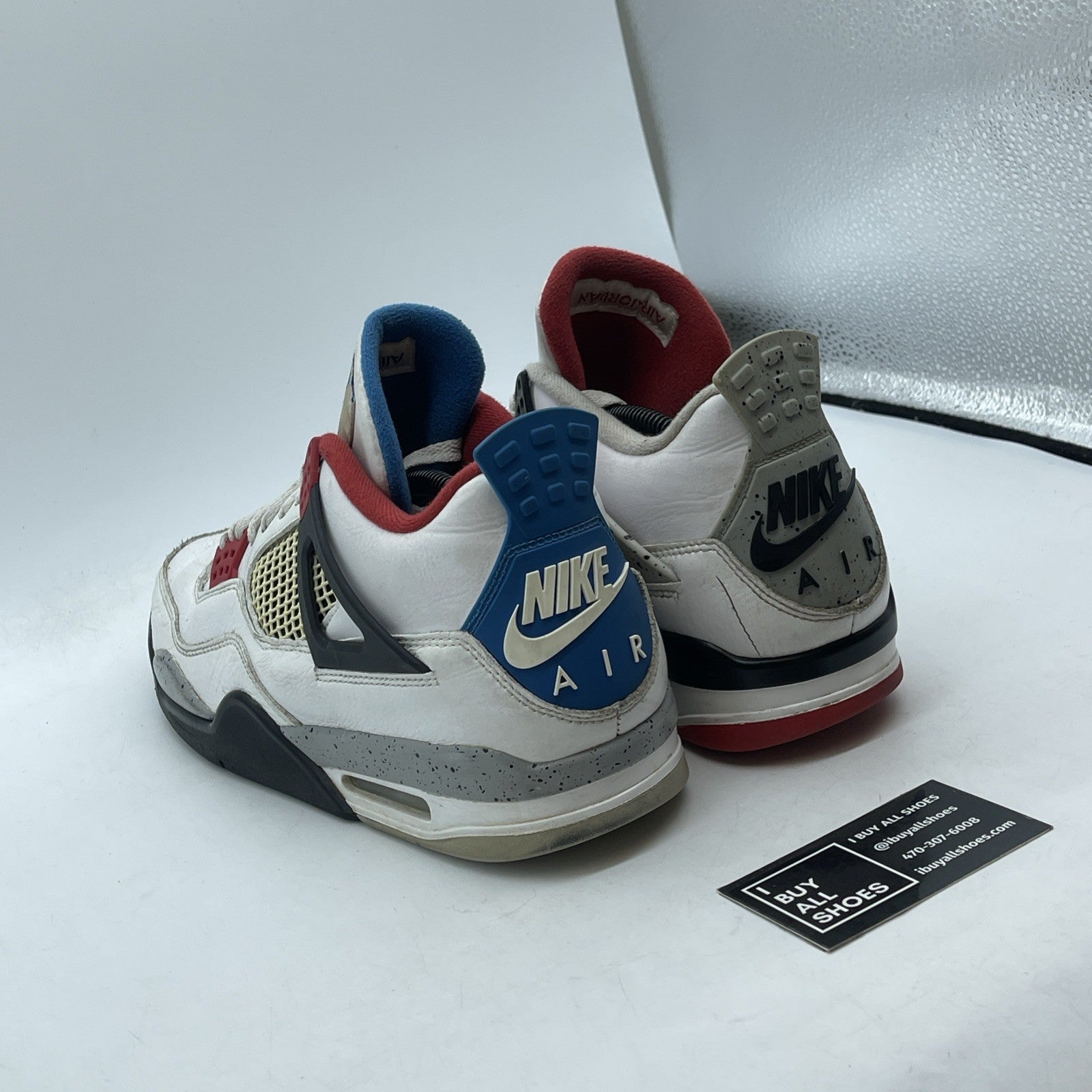 Size 10.5 - Jordan 4 Retro SE Mid What The 4 White Black Leather (CI1184-146)