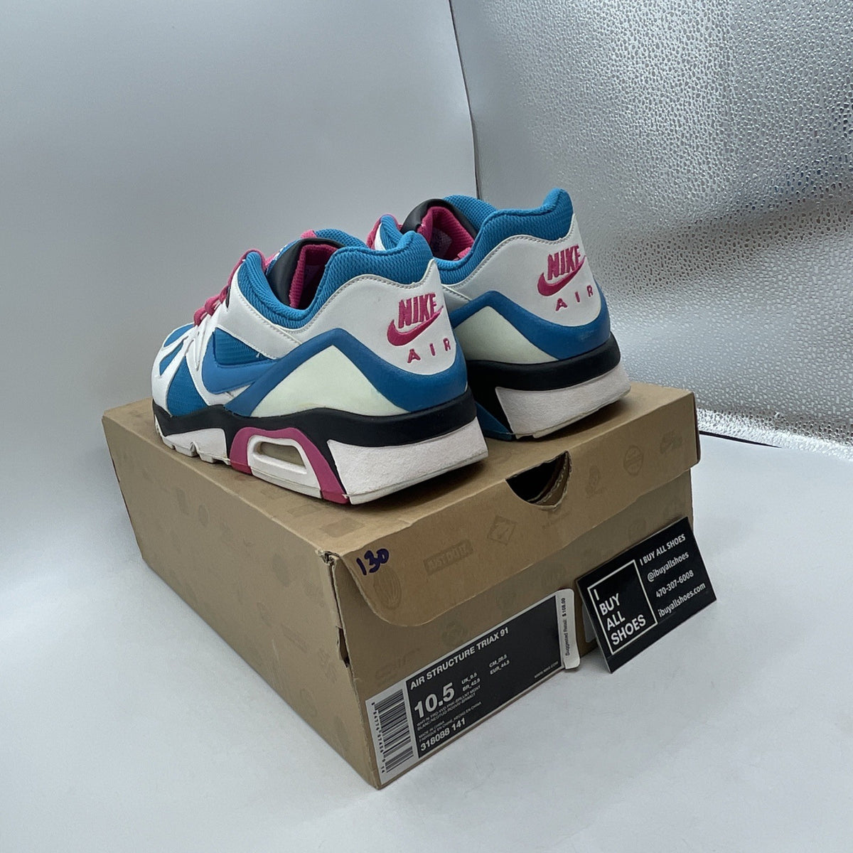 Size 10.5 - Nike Air Structure Triax 91 White (318088-141 318088-141)