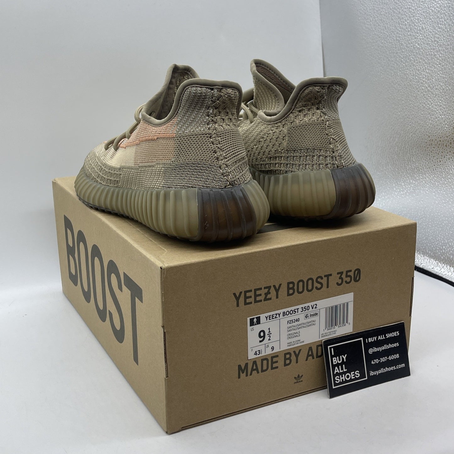 Size 9.5 - Adidas Yeezy Boost 350 V2 Sand Taupe Brown Suede (FZ5240)
