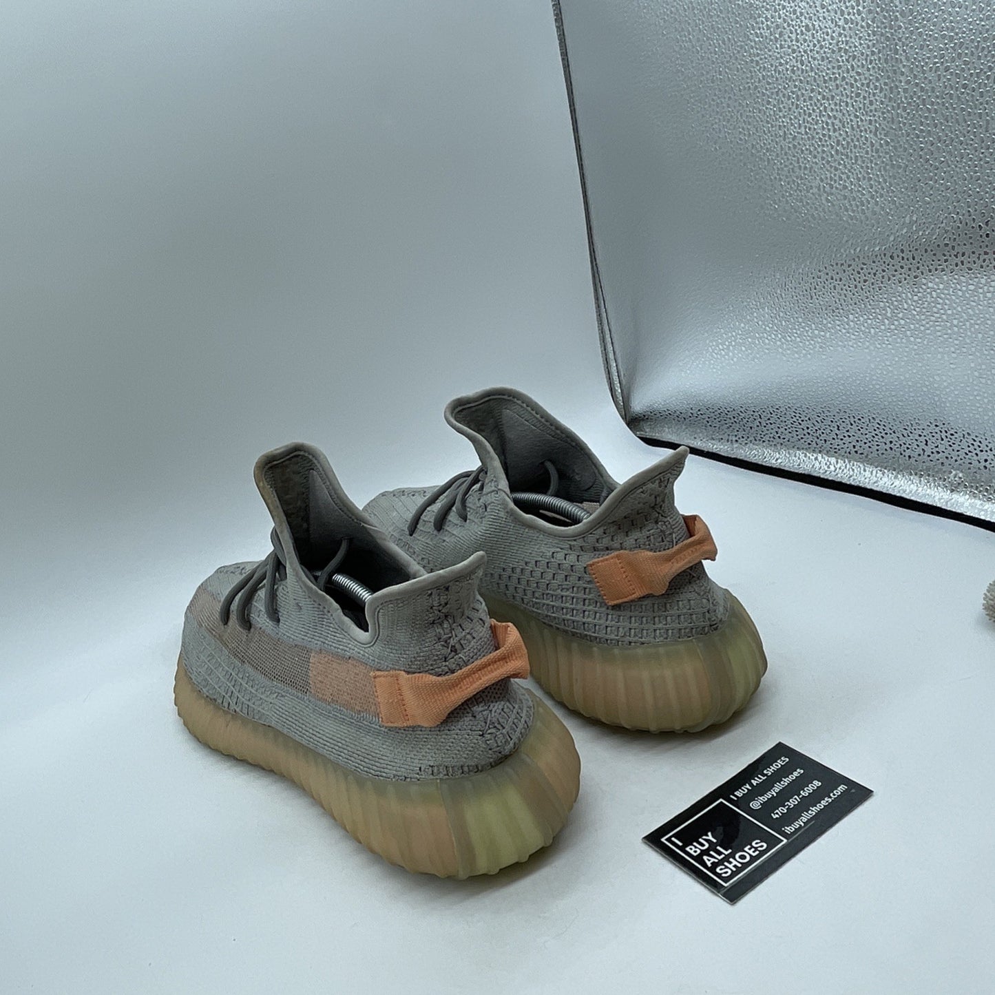 Size 13 - adidas Yeezy Boost 350 V2 True Form Grey Orange Suede (EG7492)